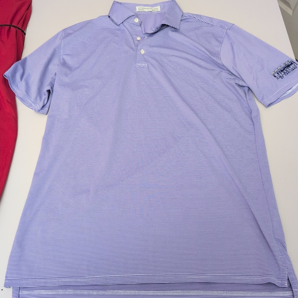 Holderness & Bourne Casual Purple Polo Shirt Men Large